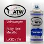 Preview: Volkswagen, Ruby Red Metallic, LA3Q / 7H: 400ml Sprühdose, von ATW Autoteile West.